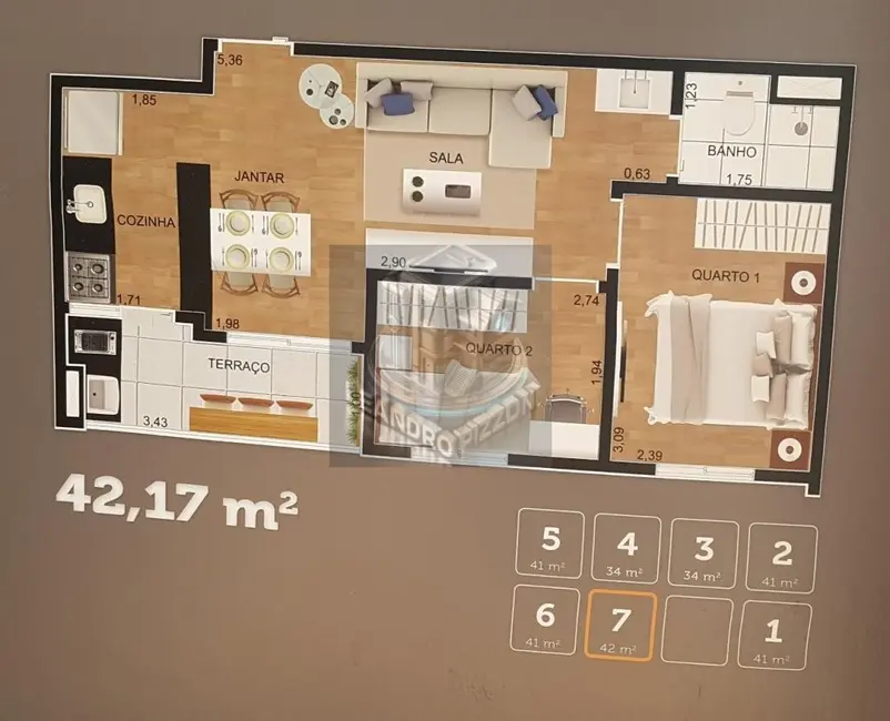 Foto 3 de Apartamento com 2 quartos à venda, 42m2 em Vila Rosália, Guarulhos - SP