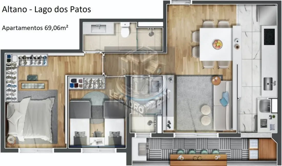 Apartamento com 2 quartos à venda, 59m2 em Vila Rosália, Guarulhos - SP - imagem 3 Foto 3 de Apartamento com 2 quartos à venda, 59m2 em Vila Rosália, Guarulhos - SP