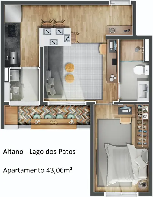 Foto 5 de Apartamento com 2 quartos à venda, 59m2 em Vila Rosália, Guarulhos - SP