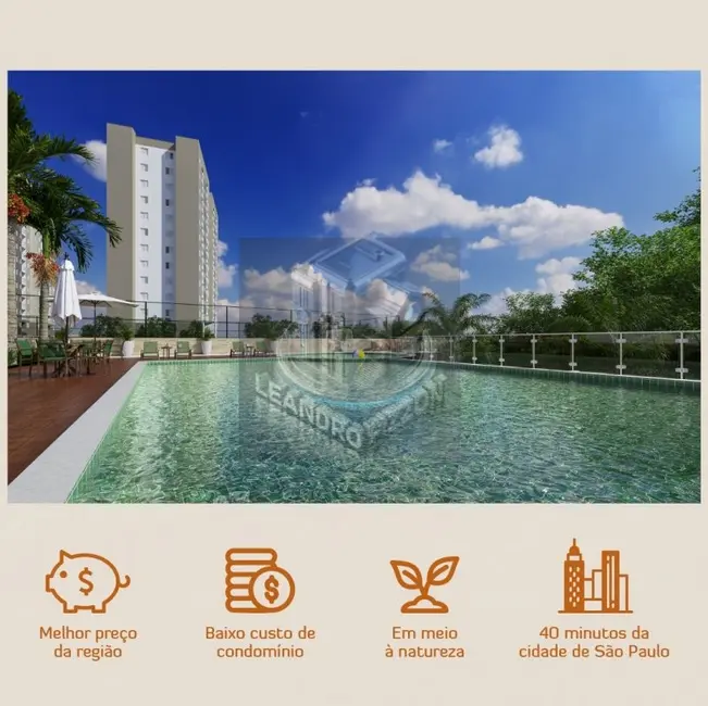 Foto 1 de Apartamento com 2 quartos à venda, 48m2 em Centro, Aruja - SP