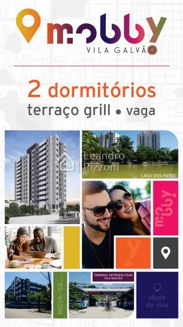 Foto 4 de Apartamento com 2 quartos à venda, 46m2 em Vila Galvão, Guarulhos - SP