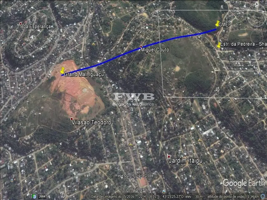 Foto 3 de Terreno / Lote à venda, 71983m2 em Shangri-lá, Belford Roxo - RJ