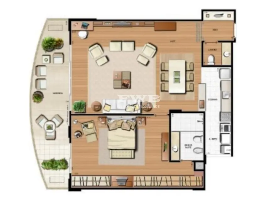 Foto 8 de Apartamento com 2 quartos à venda, 123m2 em Barra da Tijuca, Rio De Janeiro - RJ