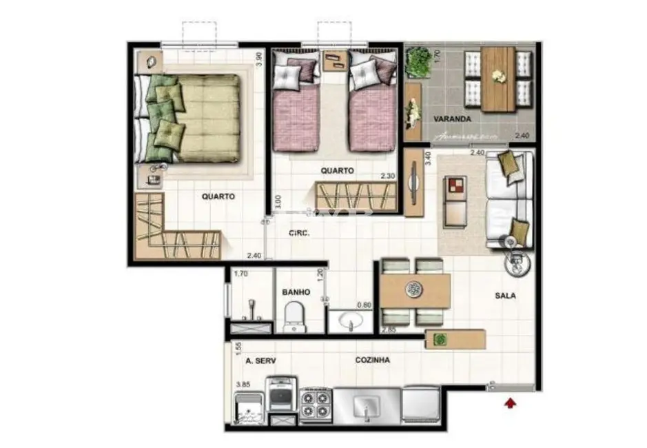 Apartamento com 2 quartos à venda, 110m2 em Anil, Rio De Janeiro - RJ - imagem 1 Foto 1 de Apartamento com 2 quartos à venda, 110m2 em Anil, Rio De Janeiro - RJ