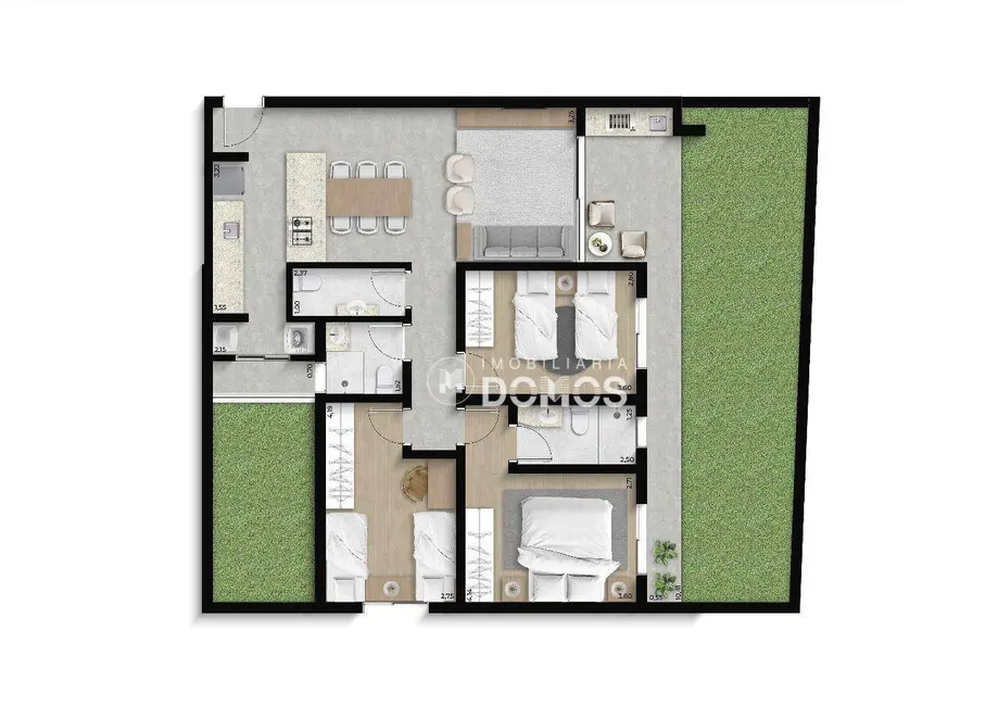 Foto 9 de Apartamento com 3 quartos à venda, 82m2 em Residencial Village Santana, Guaratingueta - SP