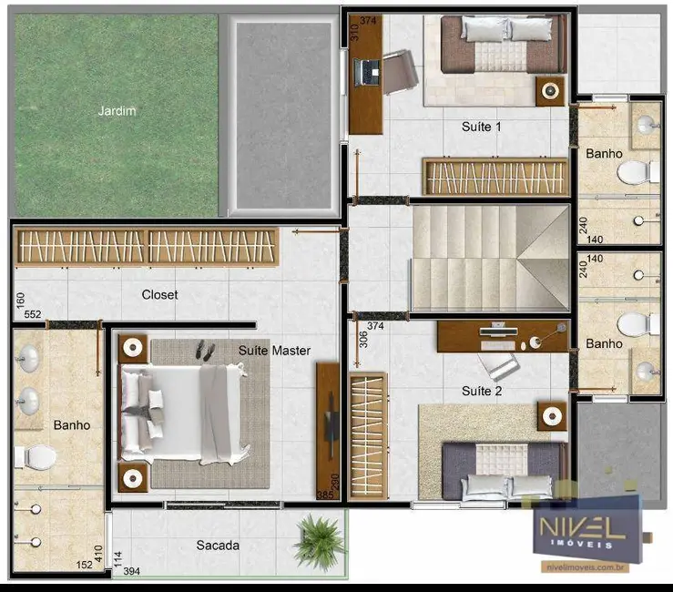 Foto 9 de Sobrado com 3 quartos à venda, 120m2 em Jardim Atlântico, Goiania - GO