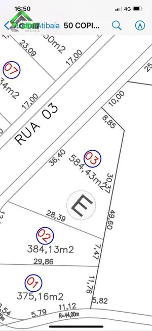 Foto 8 de Terreno / Lote à venda, 584m2 em Nova Gardênia, Atibaia - SP