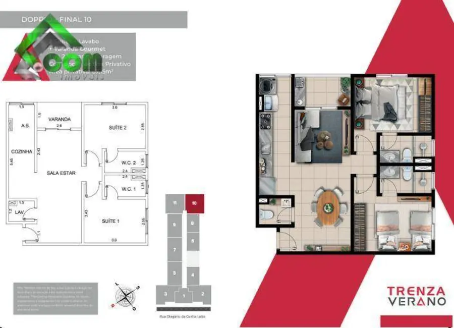 Foto 2 de Apartamento com 2 quartos à venda, 64m2 em Atibaia Jardim, Atibaia - SP