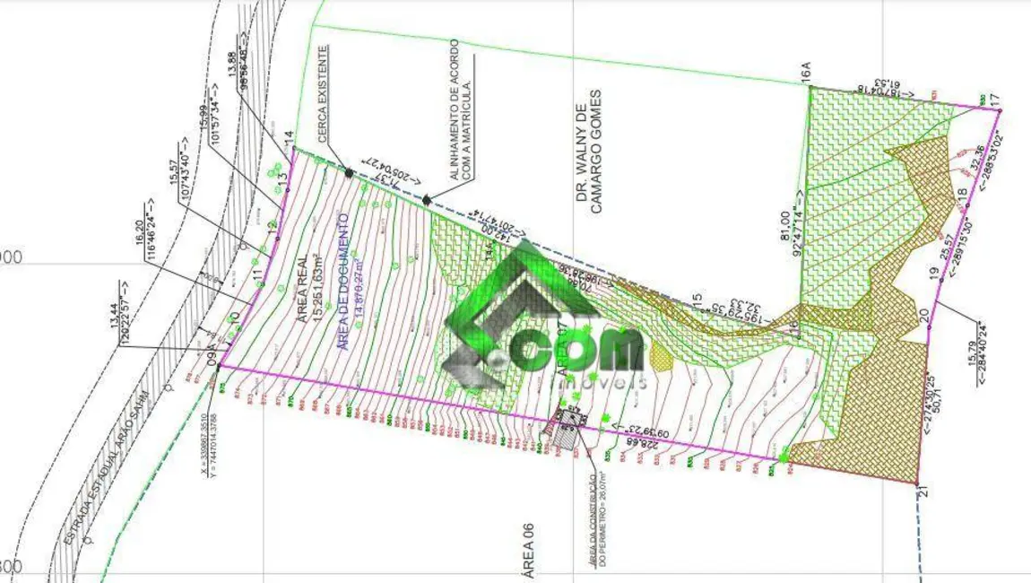 Foto 7 de Terreno / Lote à venda, 14870m2 em Atibaia Belvedere, Atibaia - SP