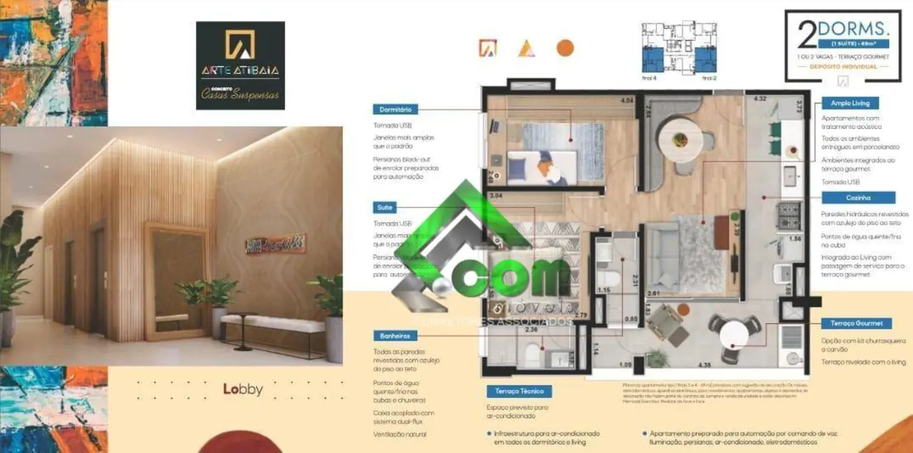 Foto 5 de Apartamento com 2 quartos à venda, 5000m2 em Alvinópolis, Atibaia - SP