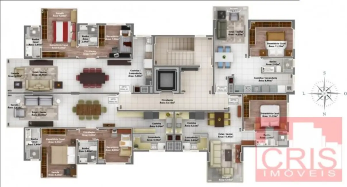 Foto 9 de Apartamento com 2 quartos à venda, 117m2 em Cidade Alta, Bento Goncalves - RS