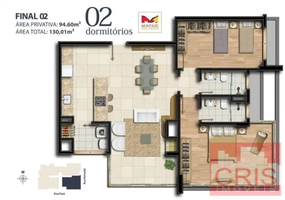 Foto 5 de Apartamento com 1 quarto à venda, 50m2 em Humaitá, Bento Goncalves - RS