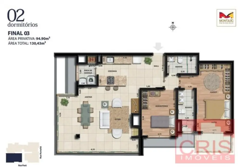 Foto 4 de Apartamento com 1 quarto à venda, 50m2 em Humaitá, Bento Goncalves - RS