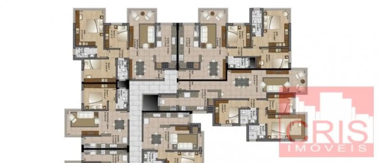 Apartamento com 3 quartos à venda, 102m2 em Maria Goretti, Bento Goncalves - RS - imagem 2 Foto 2 de Apartamento com 3 quartos à venda, 102m2 em Maria Goretti, Bento Goncalves - RS