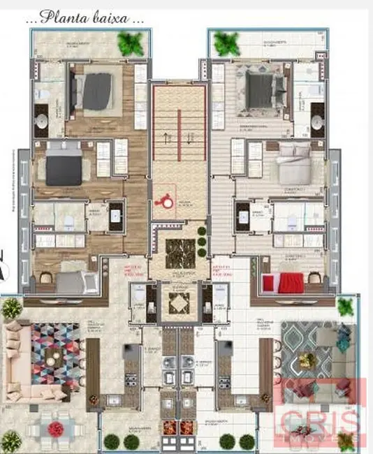 Foto 1 de Apartamento com 3 quartos à venda, 122m2 em Cidade Alta, Bento Goncalves - RS