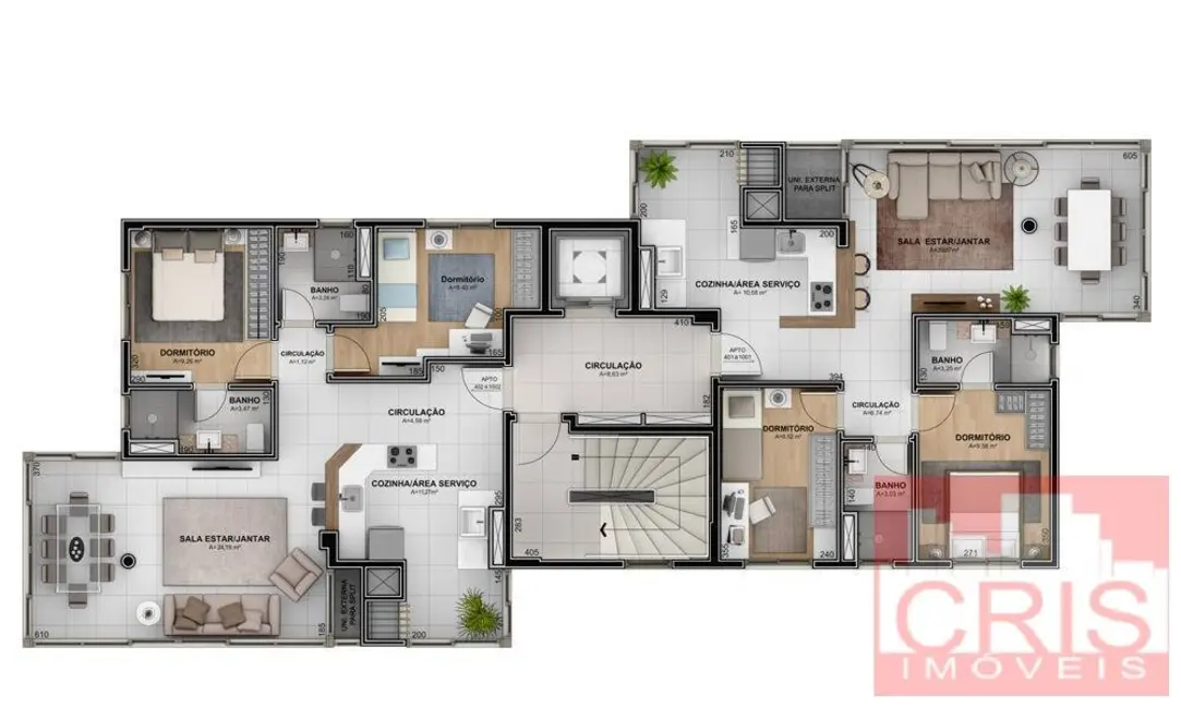 Foto 2 de Apartamento com 2 quartos à venda, 80m2 em Botafogo, Bento Goncalves - RS