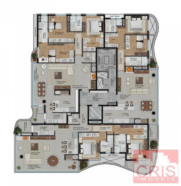 Apartamento com 2 quartos à venda, 111m2 em São Francisco, Bento Goncalves - RS - imagem 3 Foto 3 de Apartamento com 2 quartos à venda, 111m2 em São Francisco, Bento Goncalves - RS