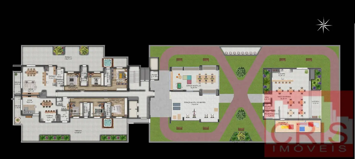 Apartamento com 2 quartos à venda, 105m2 em São Bento, Bento Goncalves - RS - imagem 6 Foto 6 de Apartamento com 2 quartos à venda, 105m2 em São Bento, Bento Goncalves - RS