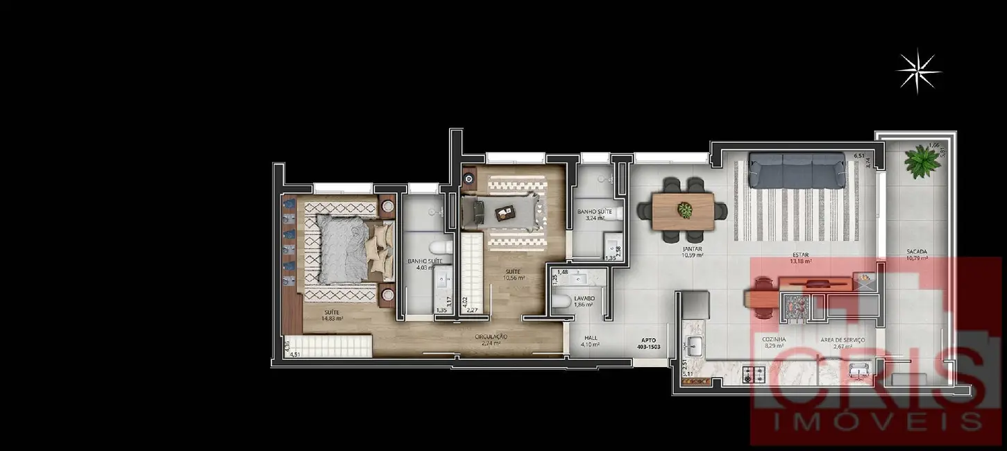 Foto 9 de Apartamento com 2 quartos à venda, 105m2 em São Bento, Bento Goncalves - RS