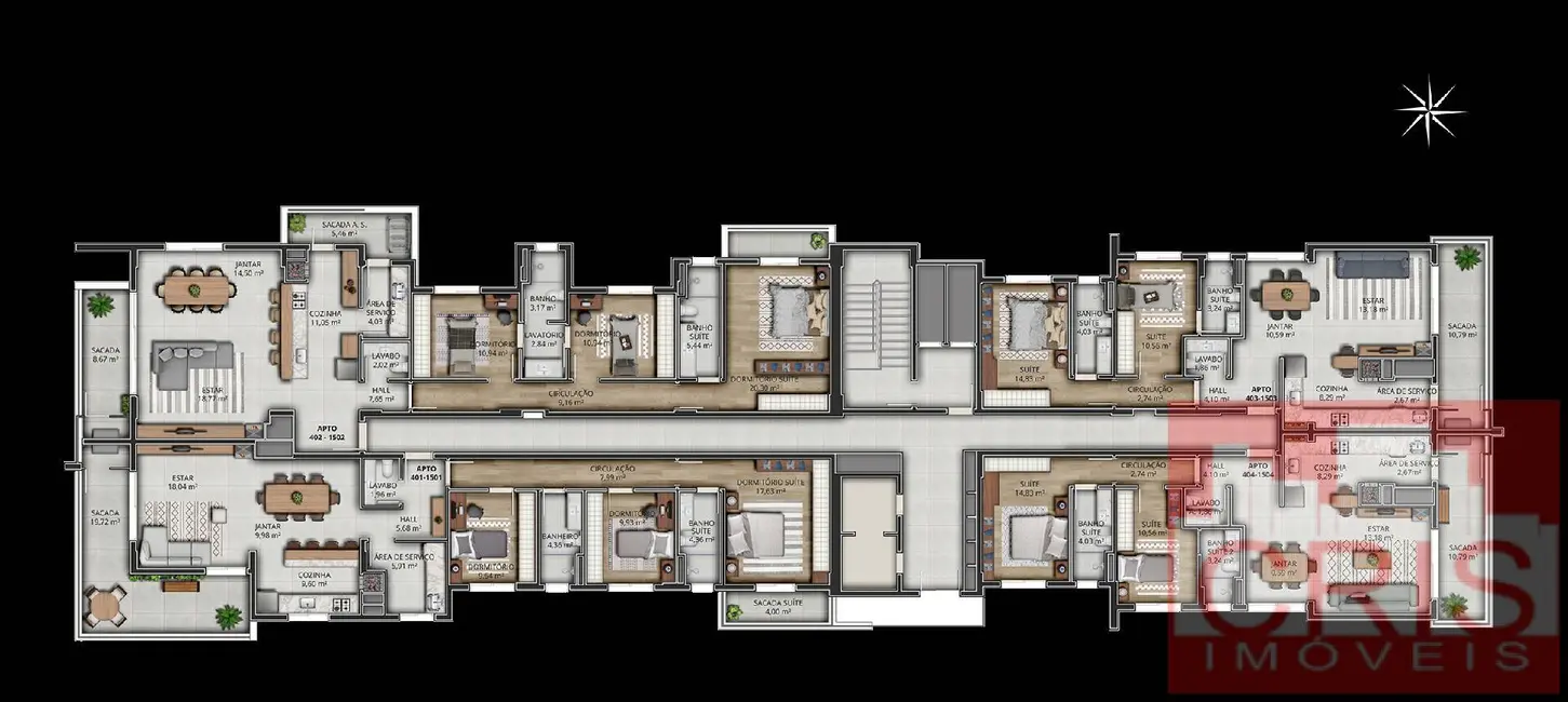 Foto 7 de Apartamento com 2 quartos à venda, 105m2 em São Bento, Bento Goncalves - RS