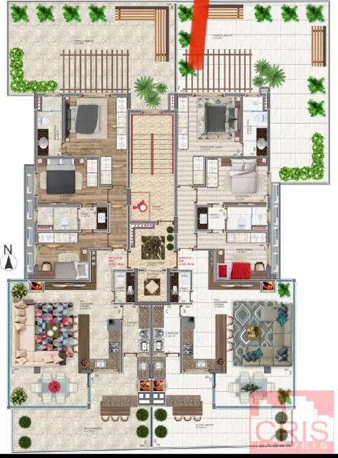 Foto 5 de Apartamento com 3 quartos à venda, 122m2 em Cidade Alta, Bento Goncalves - RS