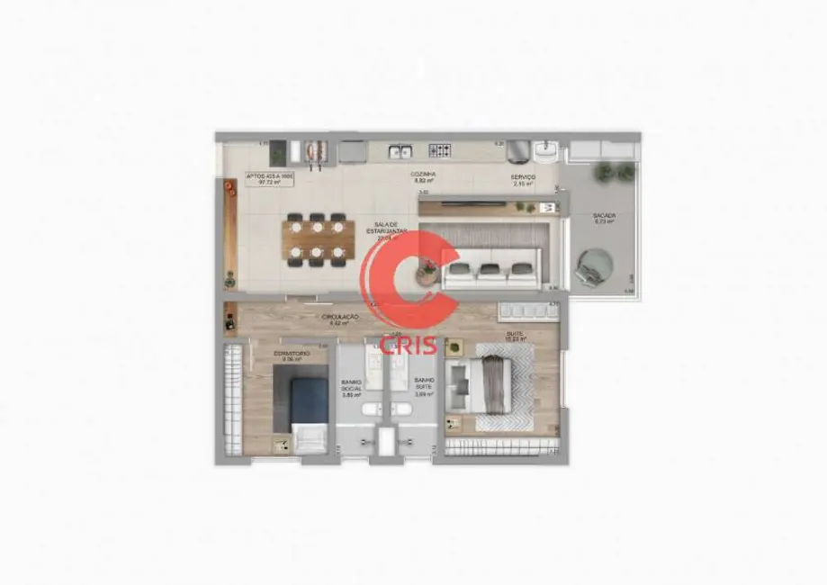 Foto 2 de Apartamento com 3 quartos à venda, 171m2 em Centro, Bento Goncalves - RS