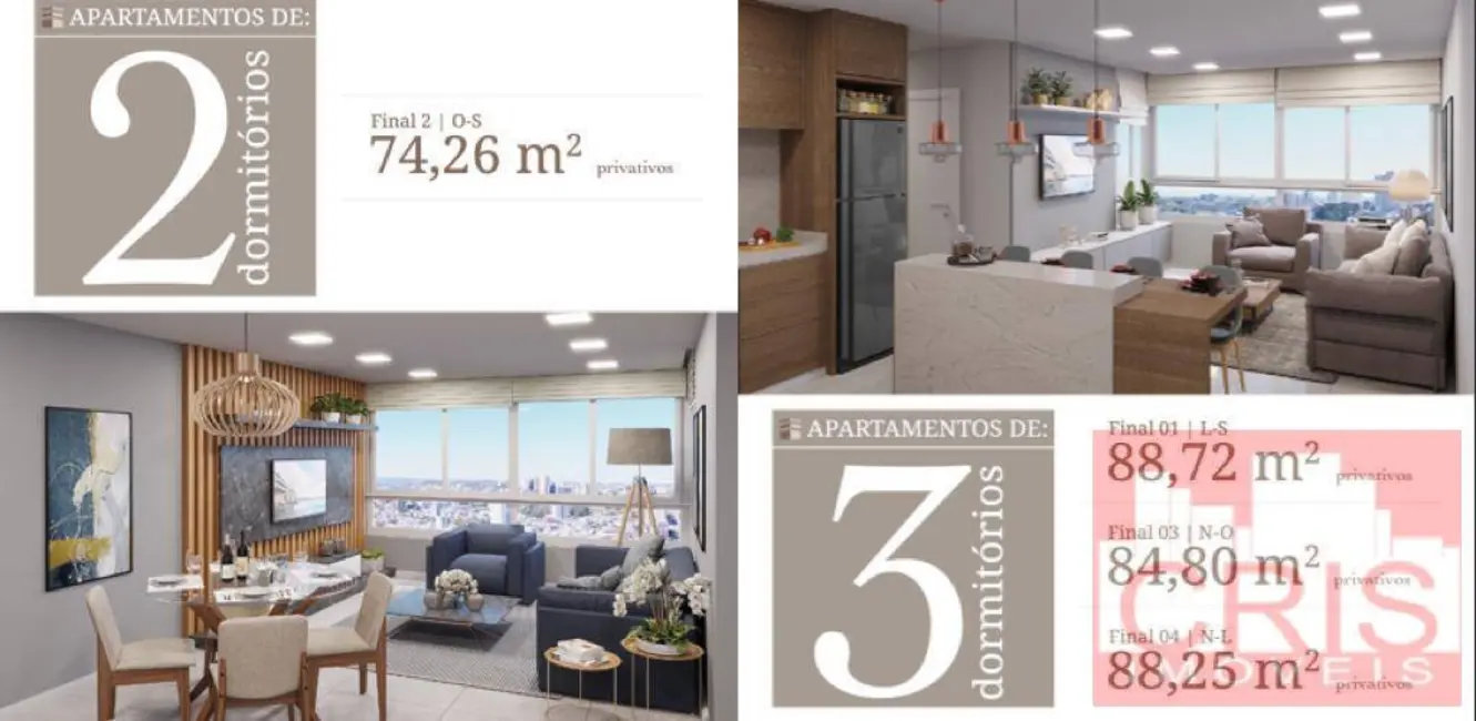 Foto 5 de Apartamento com 3 quartos à venda, 85m2 em Universitário, Bento Goncalves - RS