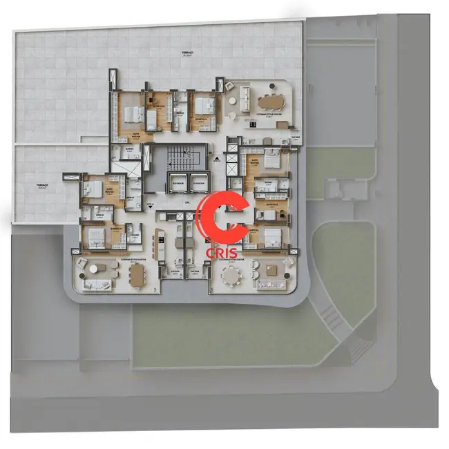 Foto 2 de Apartamento com 3 quartos à venda, 116m2 em São Bento, Bento Goncalves - RS