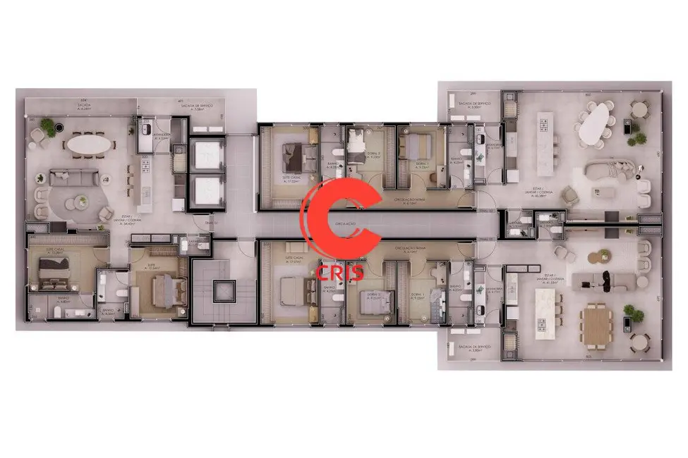 Foto 4 de Apartamento com 2 quartos à venda, 124m2 em Botafogo, Bento Goncalves - RS