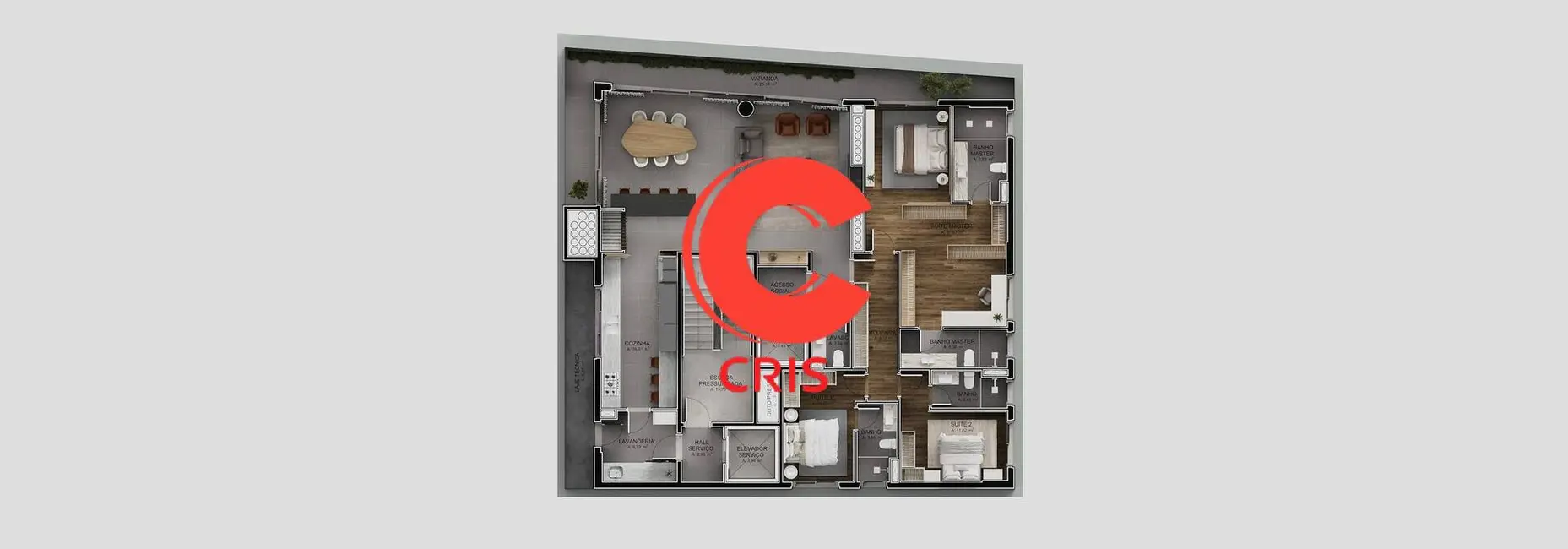 Foto 4 de Apartamento com 4 quartos à venda, 228m2 em Cidade Alta, Bento Goncalves - RS