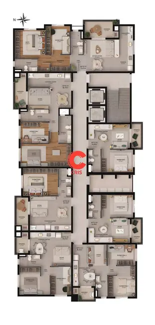 Foto 2 de Apartamento com 1 quarto à venda, 46m2 em Borgo, Bento Goncalves - RS