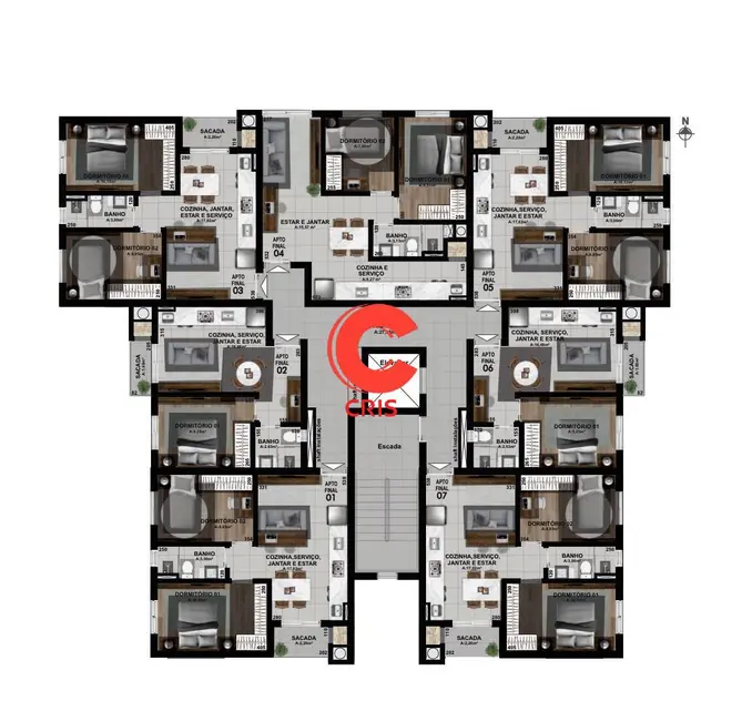 Foto 3 de Apartamento com 2 quartos à venda, 50m2 em Progresso, Bento Goncalves - RS