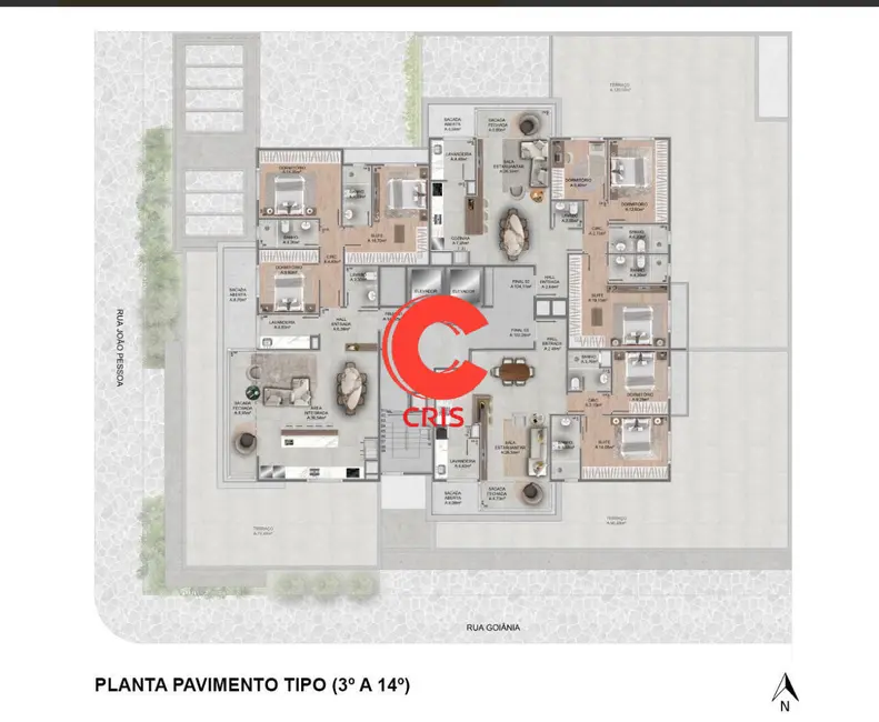 Foto 2 de Apartamento com 3 quartos à venda, 147m2 em Botafogo, Bento Goncalves - RS