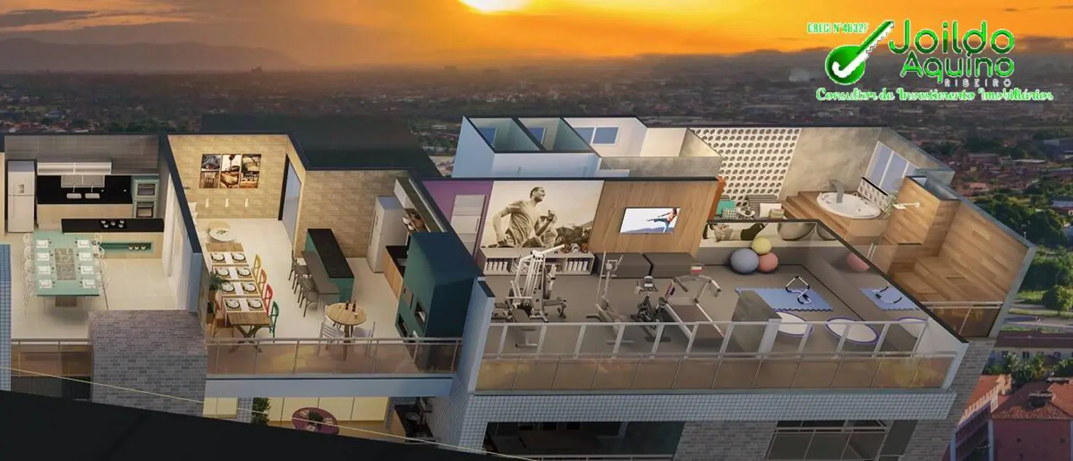 Foto 3 de Apartamento com 2 quartos à venda, 55m2 em Aldeota, Fortaleza - CE