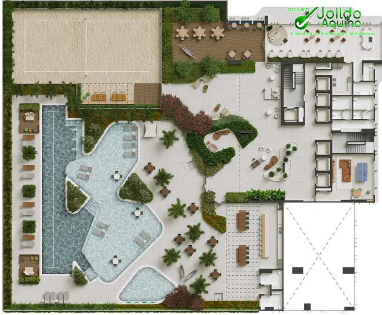 Foto 9 de Apartamento com 1 quarto à venda, 39m2 em Meireles, Fortaleza - CE