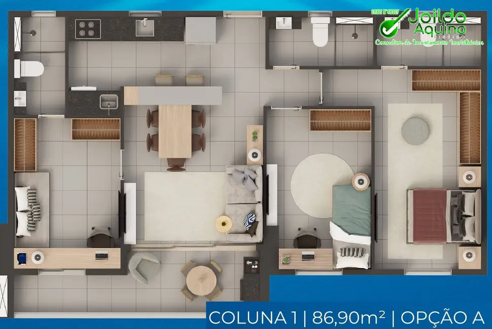 Foto 9 de Apartamento com 3 quartos à venda, 64m2 em Aldeota, Fortaleza - CE