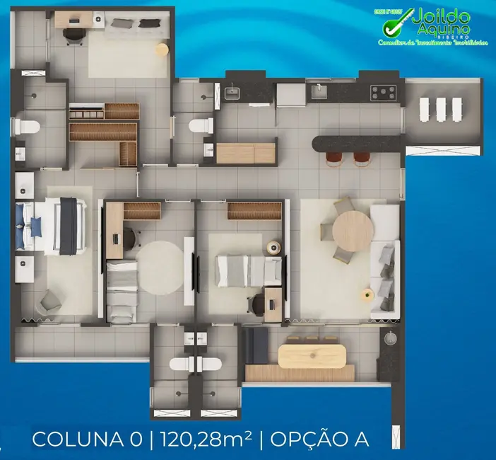 Foto 4 de Apartamento com 3 quartos à venda, 64m2 em Aldeota, Fortaleza - CE