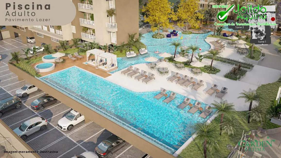 Foto 5 de Apartamento com 2 quartos à venda, 59m2 em Fátima, Fortaleza - CE