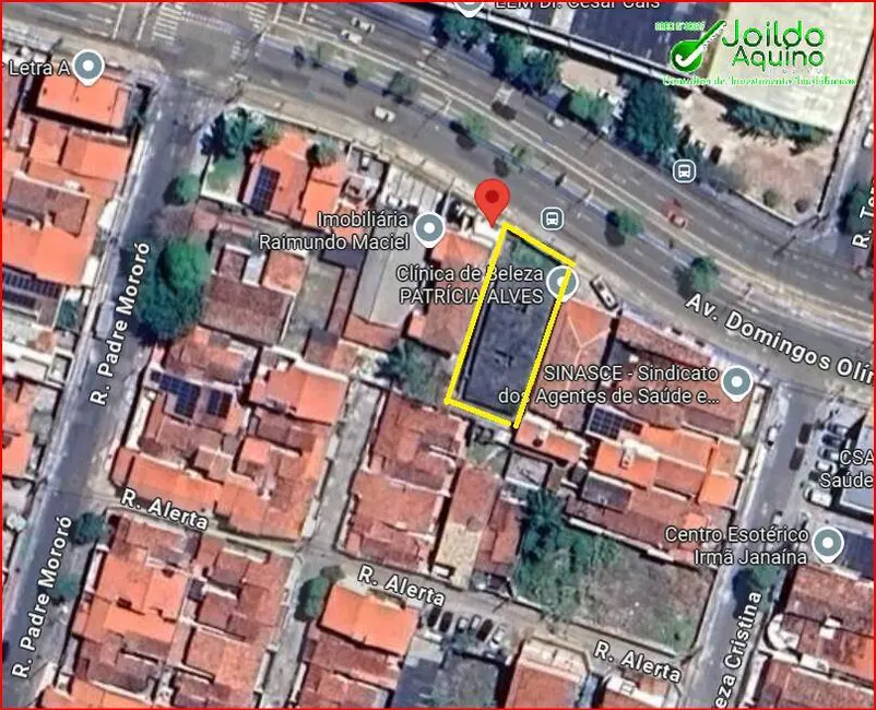 Foto 2 de Terreno / Lote à venda, 523m2 em Farias Brito, Fortaleza - CE