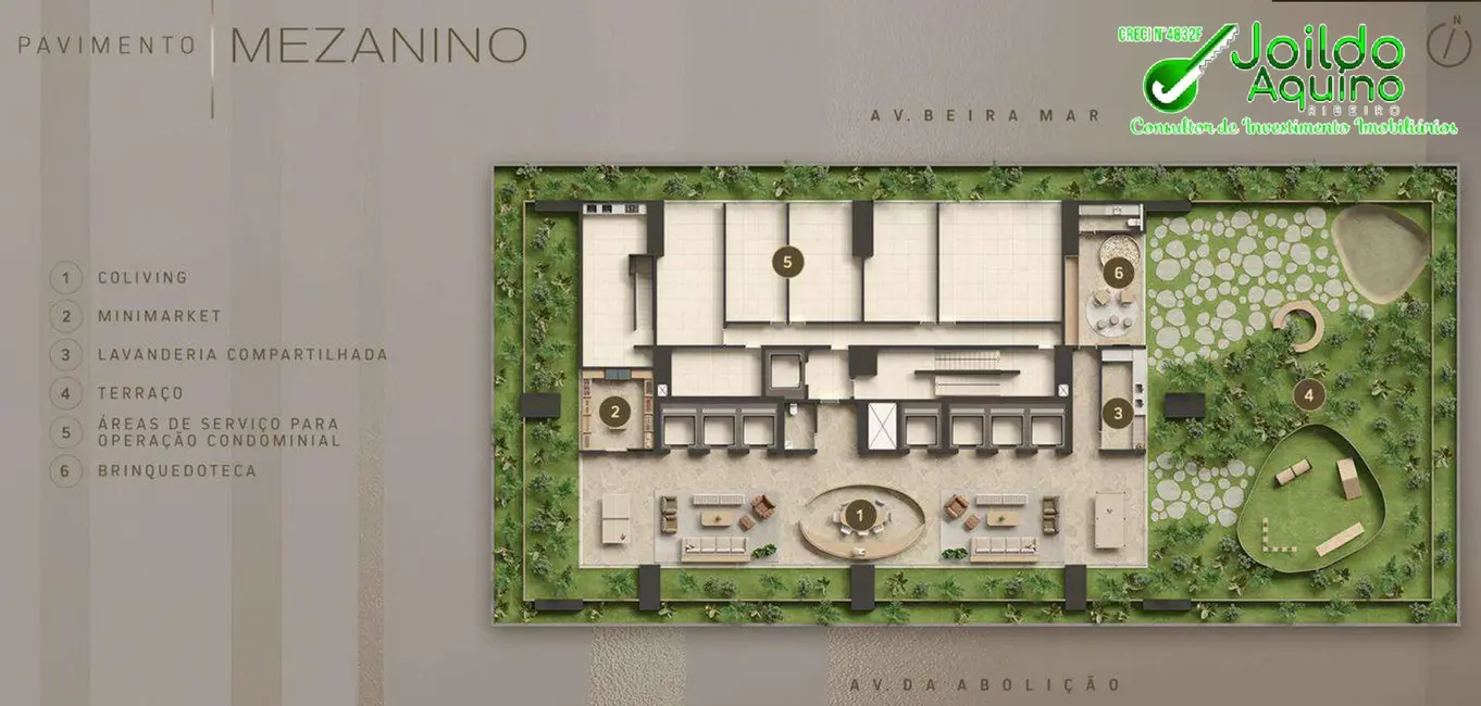 Foto 8 de Apartamento com 1 quarto à venda, 33m2 em Meireles, Fortaleza - CE