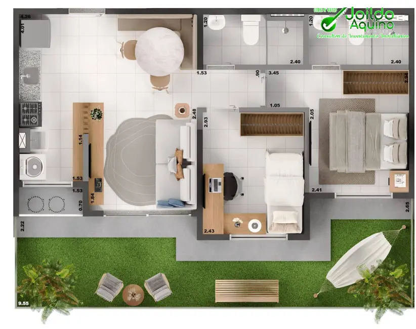 Foto 9 de Apartamento com 2 quartos à venda, 48m2 em Benfica, Fortaleza - CE