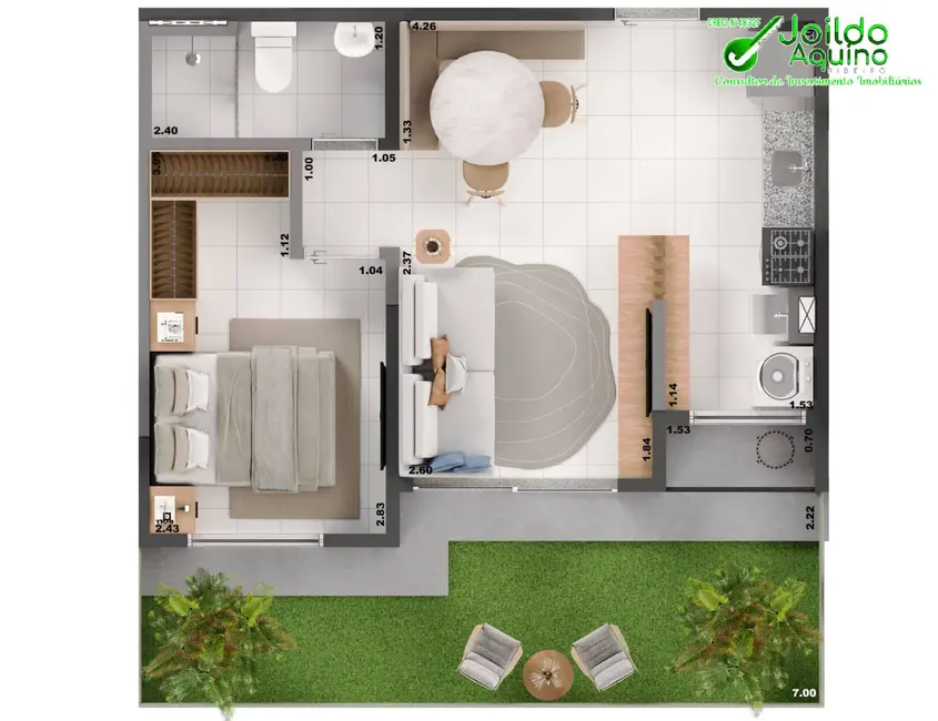 Foto 8 de Apartamento com 2 quartos à venda, 48m2 em Benfica, Fortaleza - CE