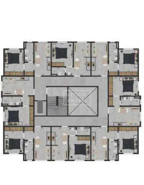 Foto 3 de Apartamento com 1 quarto à venda, 31m2 em Chácara Primavera I, Pouso Alegre - MG