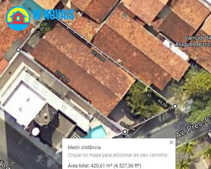 Foto 2 de Terreno / Lote à venda, 420m2 em Caiçara, Praia Grande - SP