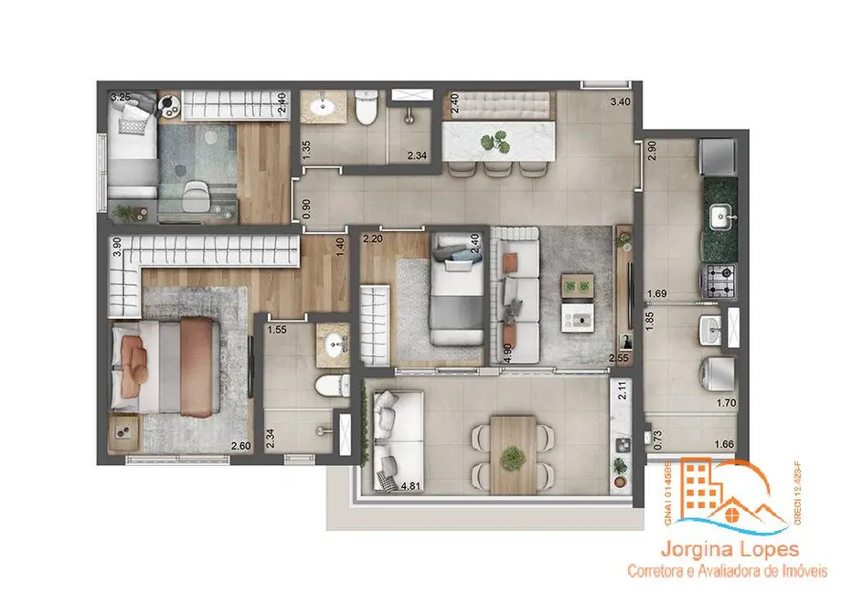 Foto 4 de Apartamento à venda e para alugar em Chácara Inglesa, São Paulo - SP