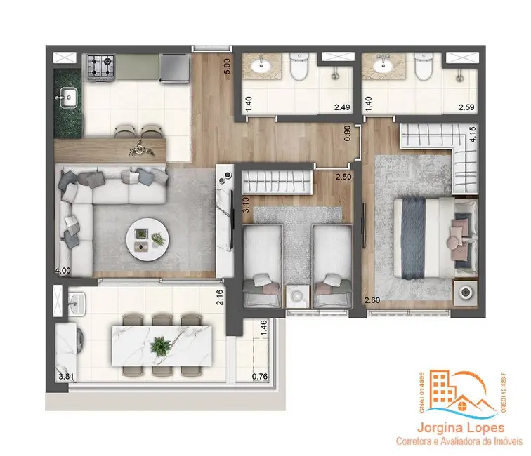 Foto 3 de Apartamento à venda e para alugar em Chácara Inglesa, São Paulo - SP