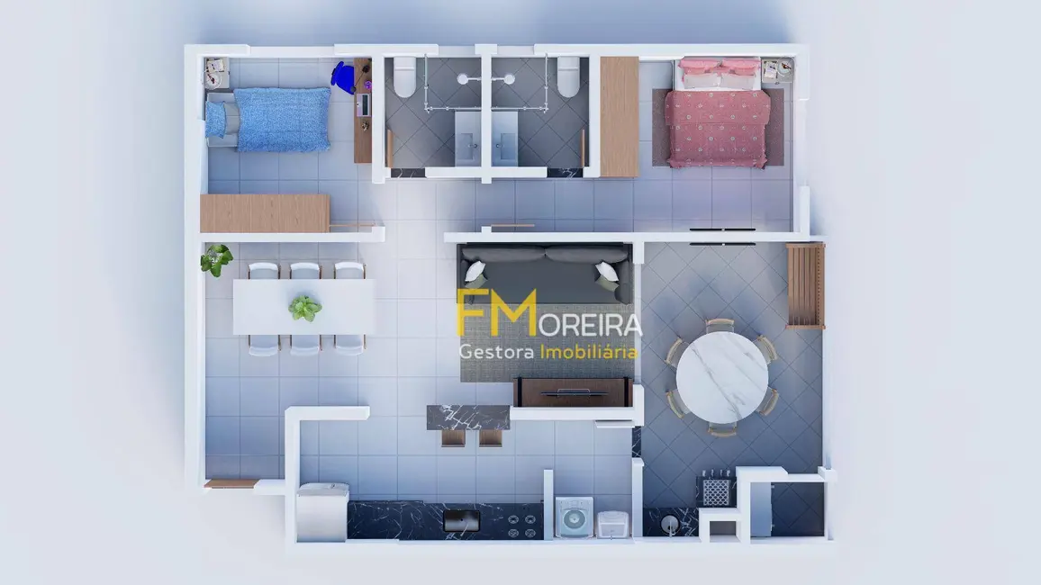 Apartamento com 2 quartos à venda, 81m2 em Praia Grande - SP - imagem 2 Foto 2 de Apartamento com 2 quartos à venda, 81m2 em Praia Grande - SP