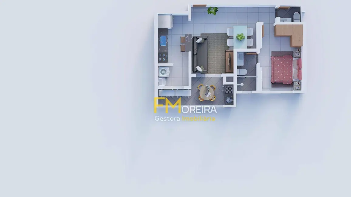 Foto 2 de Apartamento com 1 quarto à venda, 47m2 em Praia Grande - SP