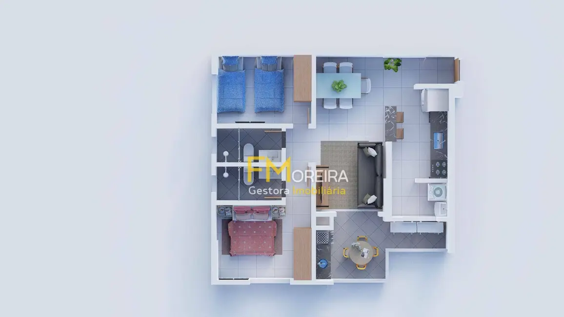 Foto 2 de Apartamento com 2 quartos à venda, 66m2 em Praia Grande - SP