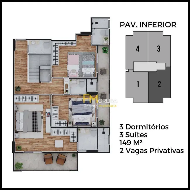 Foto 2 de Cobertura com 3 quartos à venda, 14932m2 em Canto do Forte, Praia Grande - SP